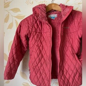 Girls 7/8 Pink Columbia Coat w/ Hood